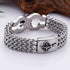 Totenkopf armband chain panzerkette edelstahl bracelet skull